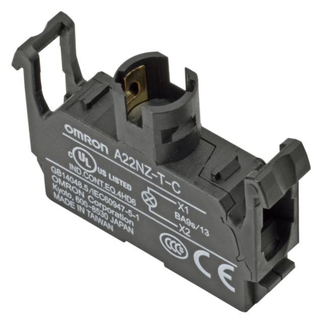Omron A22NZTB Pushbutton accessory A22NZ, Lighting Unit 12 VAC/VDC