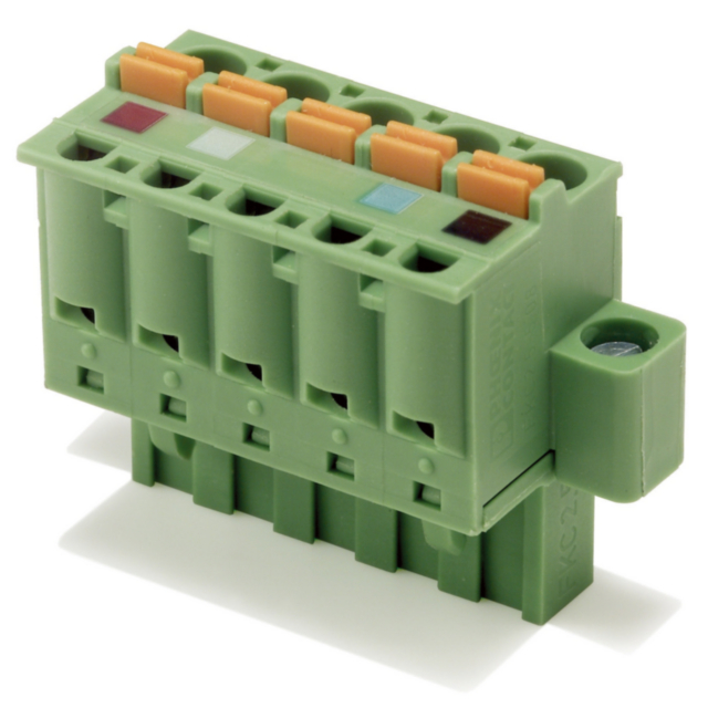 Omron XW4G05C1H1D DeviceNet connector, parallel screwless, connector insertion and wiring in same direction