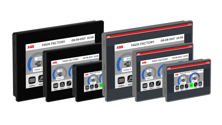 ABB 1SAP507100R0001 CP607: CP600-eCo Control panel. 7" TFT touch screen, 64 K colors, 800x480 pixel. PB610 applications.