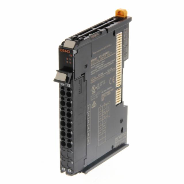 Omron NXID3443 4 Digital Inputs, High speed, PNP 24 VDC, screwless push-in connector, 12 mm wide