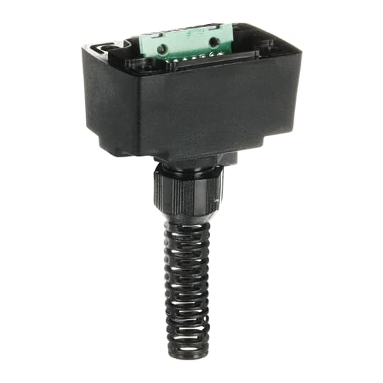 ABB 2TLA020005R1800 JSHD4 AJ is a JSHD4 bottom part with a cable gland and PCB with 16 screw connections. It is used with any JSHD4 top part, except JSHD4-1, to form a complete three-position device. Three-position devices are used to allow a limited movement of the machine when the operator is in the dangerous area, for example during troubleshooting, test running and programming.