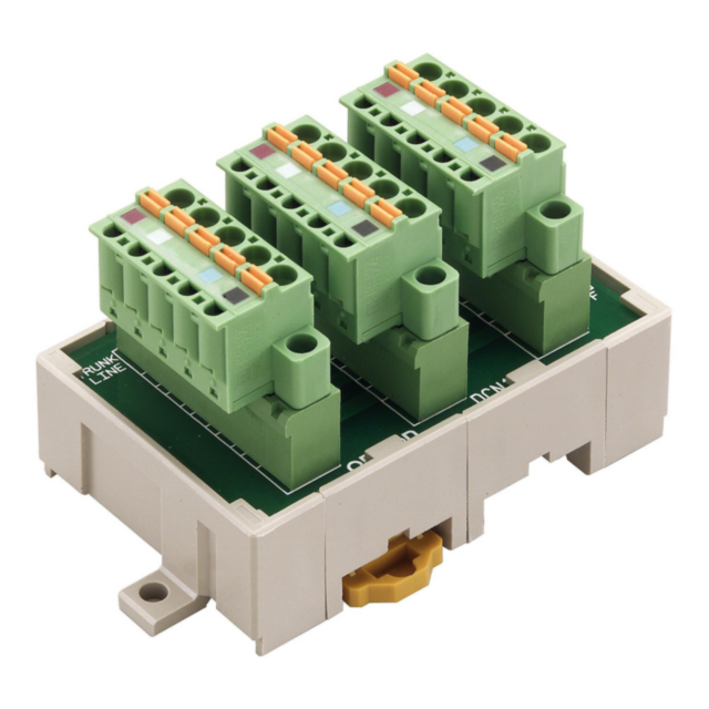 Omron DCN11NC DeviceNet T-Branch tap for 1 branch line, 3 parallel clamp connectors, top cable entry