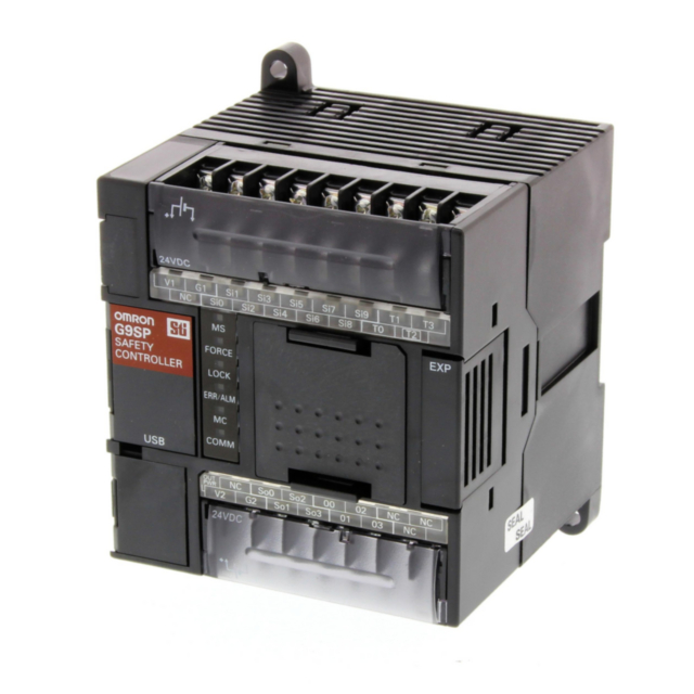 Omron G9SPN10S G9SP Standalone Safety controller, 10 safety input, 4 safety output, 4 test output, 4 standard output. PNP