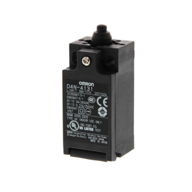 Omron D4N2C31 Limit switch, Top plunger, 2NC/1NO (slow-action), 2NC/1NO (slow-action), G1/2 (1-conduit)