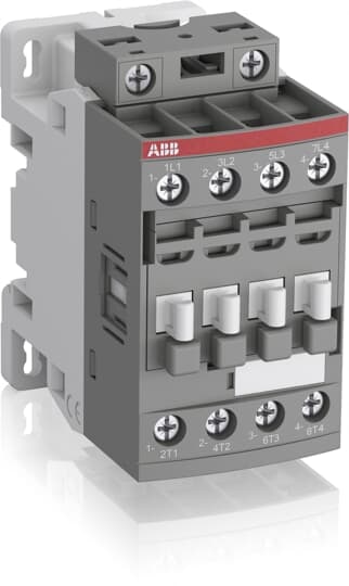 ABB AF16Z400023 The AF16Z-40-00-23 is a 4 pole - 690 V IEC or 600 UL contactor with screw terminals, controlling motors up to 7.5 kW / 400 V AC (AC-3) and switching power circuits up to 30 A (AC-1) or 30 A UL general use. Thanks to the AF technology, the contactor has a wide control voltage range (100-250 V 50/60 Hz and DC), managing large control voltage variations, reducing panel energy consumptions and ensuring distinct operations in unstable networks. Furthermore, surge protection is built-in, offering a compact solution. AF contactors have a block type design, can be easily extended with add-on auxiliary contact blocks and an additional wide range of accessories.