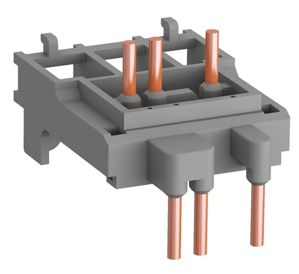 ABB BEA384 Connecting links with manual motor startersThe BEA insulated 3-pole connecting links are used to connect AF09 ... AF65 contactors with the MS116 or MS132 or MS165 manual motor starters. The BEA insulated 3-pole connecting links ensure the electrical and mechanical connection between the contactor and the associated manual motor starter. BPR65-4 35 mm rail hooks used with BEA65-4 connecting link, allow direct mounting on 2 rails 35 mm of MS165 manual motor starters with AF40 ... AF65 contactors.