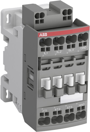 ABB AF093010K11 The AF09-30-10K-11 is a 3 pole - 690 V IEC or 600 UL contactor with 1 built-in auxiliary contact and push-in spring terminals, controlling motors up to 4 kW / 400 V AC (AC-3) or 5 hp / 480 V UL and switching power circuits up to 25 A (AC-1) or 25 A UL general use. Thanks to the AF technology, the contactor has a wide control voltage range (24-60 V 50/60 Hz and 20-60 V DC), managing large control voltage variations, reducing panel energy consumptions and ensuring distinct operations in unstable networks. Furthermore, surge protection is built-in, offering a compact solution. AF contactors have a block type design, can be easily extended with add-on auxiliary contact blocks and an additional wide range of accessories.