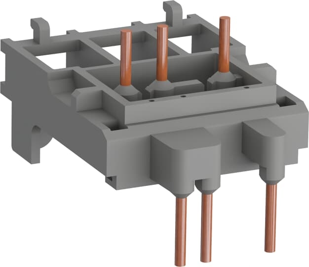 ABB BEA264 Connecting links with manual motor startersThe BEA insulated 3-pole connecting links are used to connect AF09 ... AF65 contactors with the MS116 or MS132 or MS165 manual motor starters. The BEA insulated 3-pole connecting links ensure the electrical and mechanical connection between the contactor and the associated manual motor starter. BPR65-4 35 mm rail hooks used with BEA65-4 connecting link, allow direct mounting on 2 rails 35 mm of MS165 manual motor starters with AF40 ... AF65 contactors.