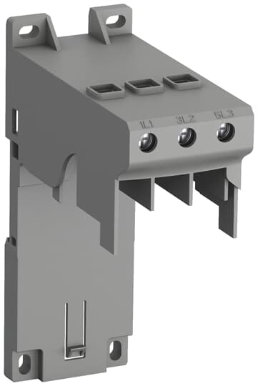 ABB DB45EF The DB45EF single mounting kit allows the installation of EF45 electronic overload relays without a contactor on a DIN rail or mounting plate.