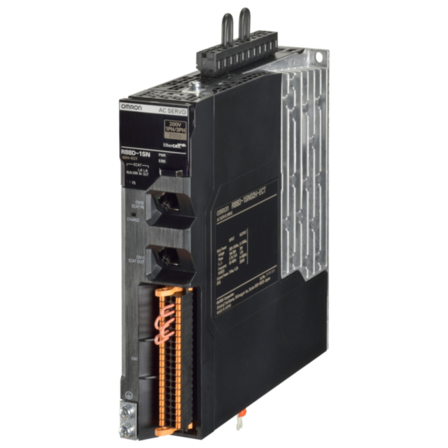 Omron R88D1SN02HECT 1S servo drive, EtherCAT type, 200 W, 1~ 230 VAC