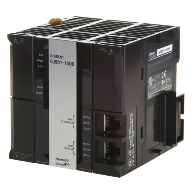 Omron NJ5011420 Sysmac NJ5 CPU with Database Connectivity, 20MB memory, built-in EtherCAT (32 servo axes, in total 192 EtherCAT nodes) and EtherNet/IP