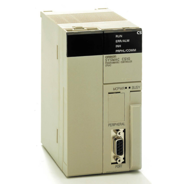 Omron CS1GCPU45H CPU, 60K steps program, 128K words data memory, 7 expansion racks max.