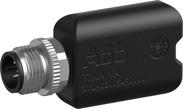 ABB 2TLA020054R0000 Tina 1A blind plug is connected to the unused M12 connectors of the connection blocks Tina 4A or Tina 8A. M12-5 male connector.The Tina devices adapt the DYNlink safety circuit in Vital, Pluto and B&R X20 to safety components with mechanical contacts, such as E-stops, switches and light beams/curtains with dual outputs.Tina is available in several versions depending on the type of safety component that is connected to the Vital, Pluto or B&R X20 circuit.