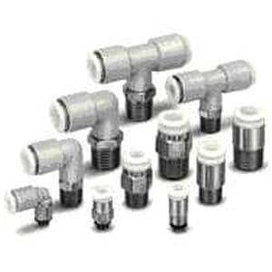SMC KGE0802 SMC Bulkhead connector Fitting Stainless steel One-touch fitting