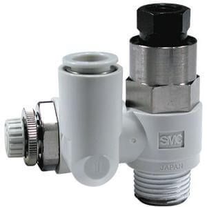 SMC ASP430F0206S SMC Pilot operated speed controller Flow control w/check valve