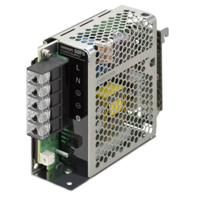 Omron S8FSG05012CD Power supply, 50 W, 100 to 240 VAC input, 12 VDC, 4.3 A output, DIN-rail mounting