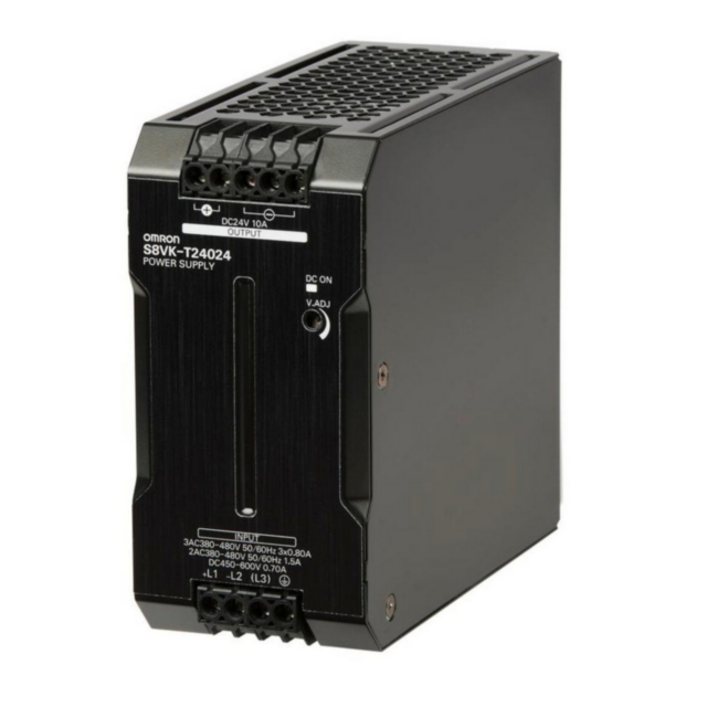 Omron S8VKT24024 Book type power supply, Pro, 240 W, 24VDC, 10A, DIN rail mounting