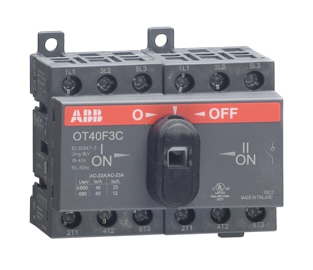 ABB OT40F3C Handle and shaft has to be ordered separately