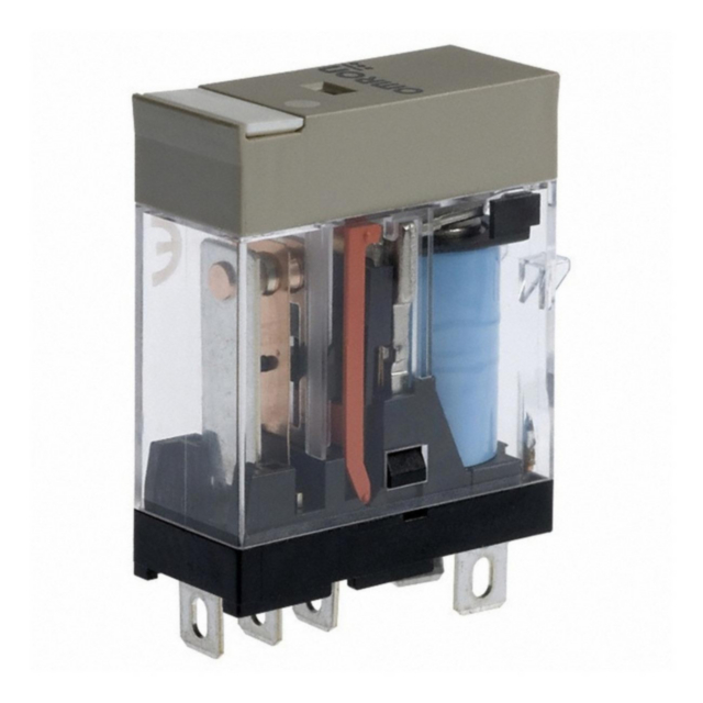 Omron G2R1SNDC24S Relay, plug-in, 5-pin, SPDT, 10 A, mech & LED indicators, label facility