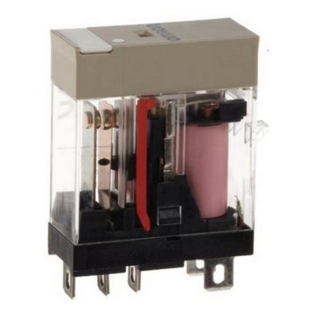 Omron G2R1SNAC24S Relay, plug-in, 5-pin, SPDT, 10 A, mech & LED indicators, label facility