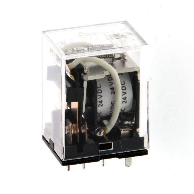 Omron LY2AC24 Relay, plug-in, 8-pin, DPDT, 10 A, 24 VAC