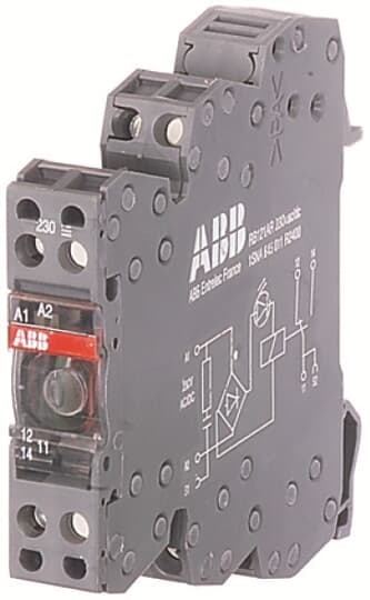 ABB 1SNA645512R2700 The RBR122G-24VUC is a boxed interface relay with spring terminals, which can be seemlessly snap-on mounted onto a DIN Rail. The relay is soldered into device housing, ensuring a high resistance against vibrationand this is further enhanced by the spring terminals which improve contact reliability by automatically adjusting the tension to the wire gauge.This relay operates with a 24 V AC/DC rated control supply voltage and has a 2 c/o (SPDT) output with gold-plated contacts rated at 250 V / 8 A. This 12mm wide boxed interface relay may be used for electrical isolation, amplification and signal matching and enables the switching of high currents on a small footprint. It has an integrated LED, which provides the visual indication of the energization of the relay coil and UL 94-V0 certified device housing, improving safety by providing high levels flame retardation. Jumper bars are available as accessories.