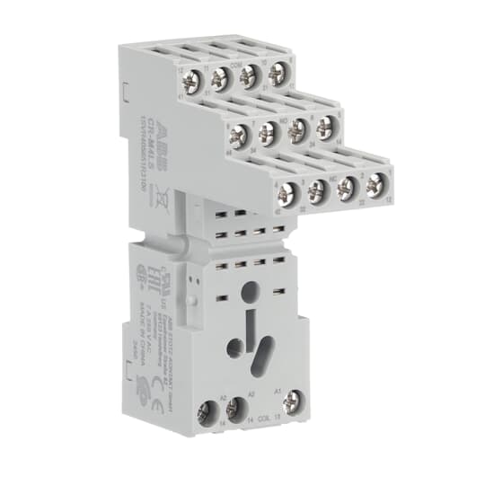 ABB 1SVR405651R3100 The CR-M4LS socket is from the CR-M (miniature) relay range. The logical socket is suitable for CR-M relays with 4 c/o (SPDT) output contacts. The socket has screw connection terminals. Pluggable function modules, holder and marker are available as accessories.