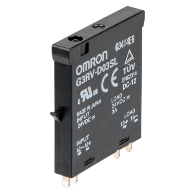 Omron G3RVD03SLDC24 Slim solid state relay, plug-in, 5-pin, 3 A, 5 - 24 VDC