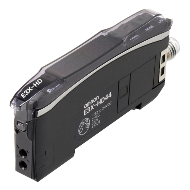 Omron E3XHD14 Fiber amplifier, Stable and Easy operation, Giga Ray II LED, NPN, M8 (4pin) connector