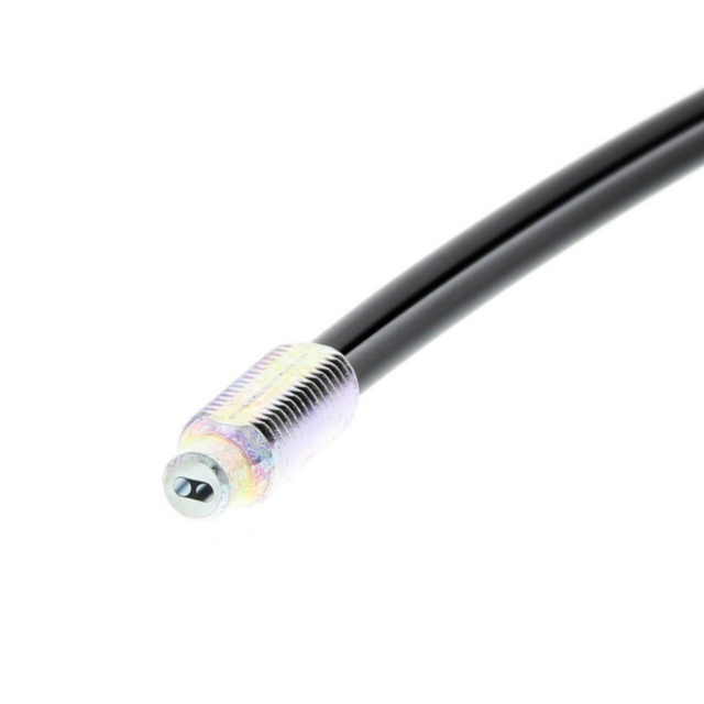 Omron E32DC200 Fiber optic sensor head, diffuse, M6 cylindrical axial, R25 fiber, 2 m cable