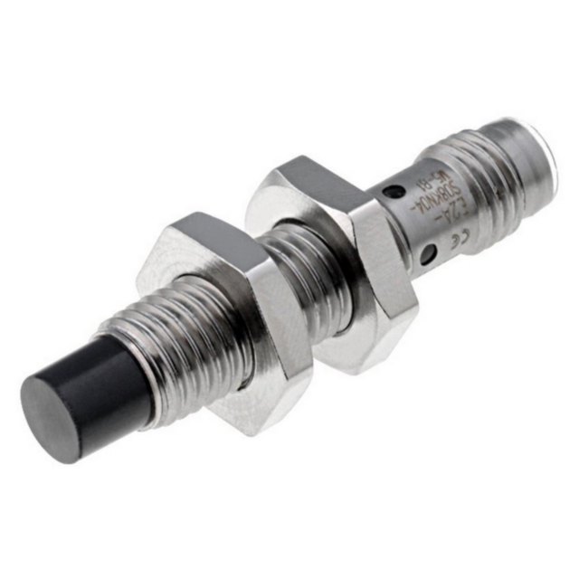 Omron E2AS08KN04M5B1 Proximity sensor, inductive, stainless steel, short body, M8, non-shielded, 4mm, DC, 3-wire, PNP-NO, M8 connector