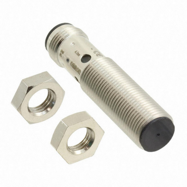 Omron E2BM12KS04M1B2 Proximity sensor, LITE, inductive, nickel-brass, short body, M12, shielded, 4 mm, DC, 3-wire, PNP-NC, M12 plug-in