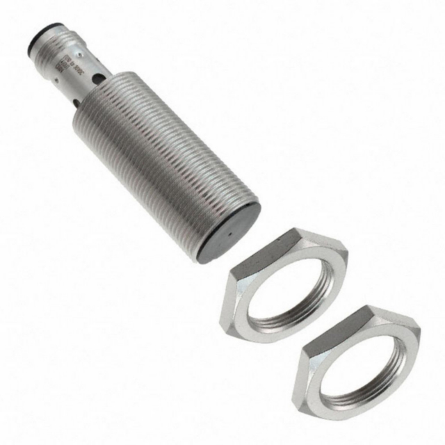 Omron E2BM18KS08M1B2 Proximity sensor, LITE, inductive, nickel-brass, short body, M18, shielded, 8 mm, DC, 3-wire, PNP-NC, M12 plug-in