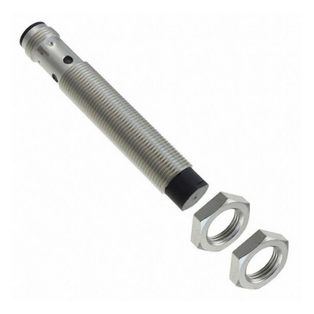 Omron E2BM12LN08M1B1 Proximity sensor, LITE, inductive, nickel-brass, long body, M12, unshielded, 8 mm, DC, 3-wire, PNP-NO, M12 plug-in