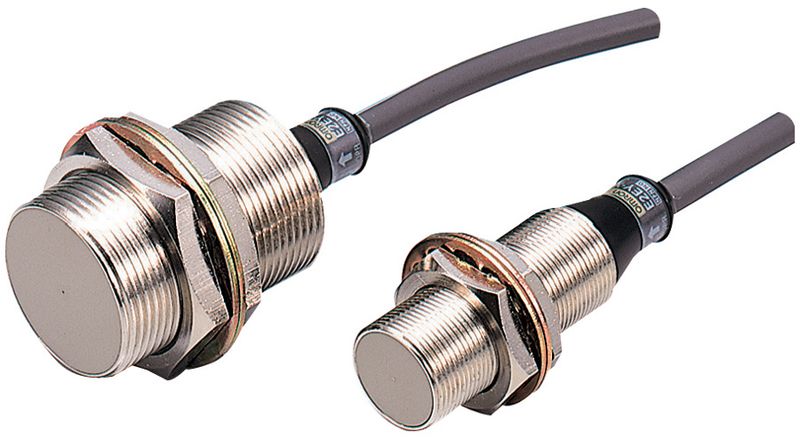 Omron E2EYX8C1 Proximity sensor, aluminium detection, M30, shielded, 8mm, DC, 3-wire, NPN-NO, 2m cable