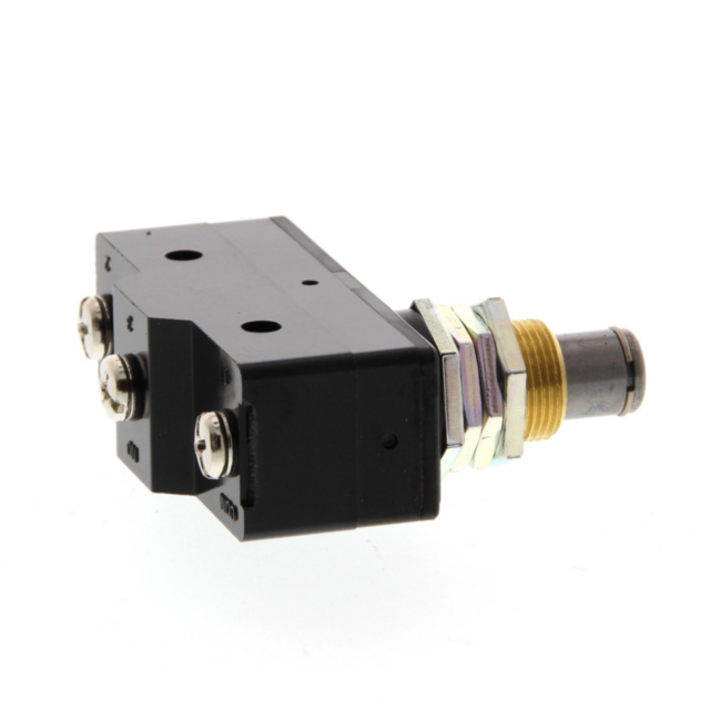 Omron Z15GQB7K General purpose basic switch, panel mount plunger (medium OP), SPDT, 15 A, screw terminals