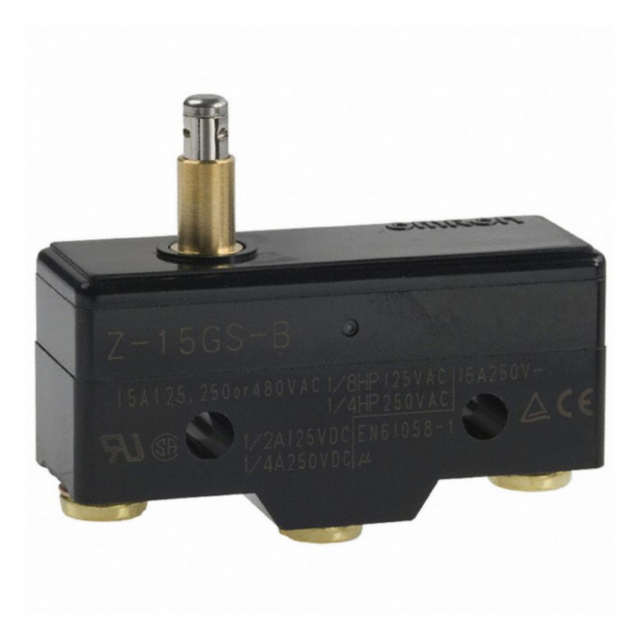 Omron Z15GSB General purpose basic switch, slim spring plunger, SPDT, 15A