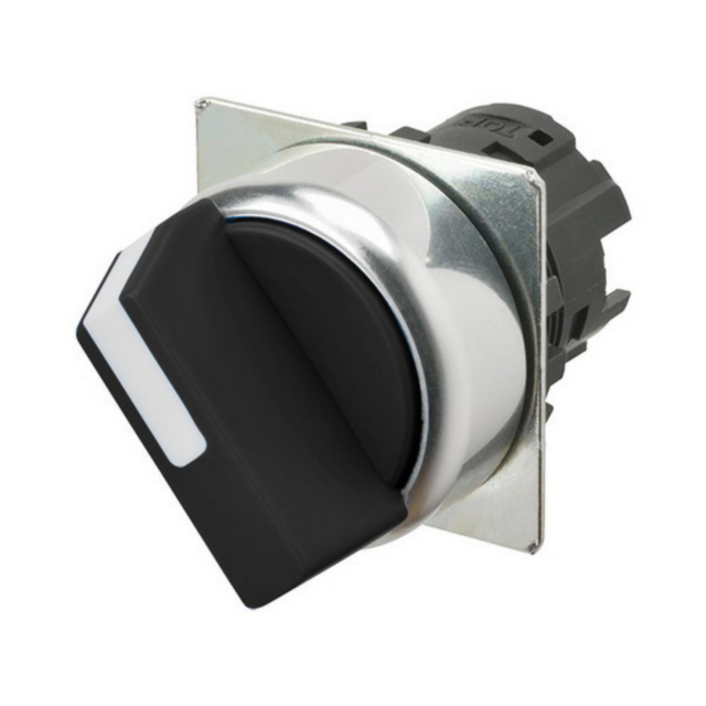 Omron A22NZ2RMNBA Selector A22NZ 22 dia., 2 position, NON-Lighted, bezel metal, manual, color black