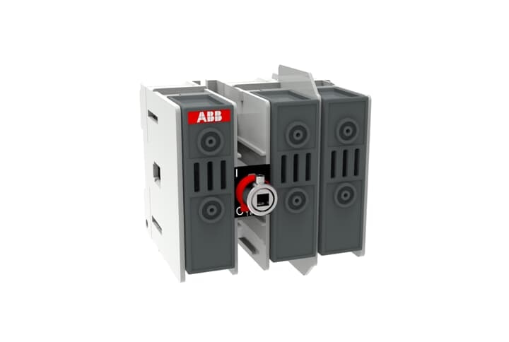 ABB OS30FAJ12 Switch Fuses,Front operated,3-pole,12 (Between the Poles),Class J,30 A,Handle and shaft not included