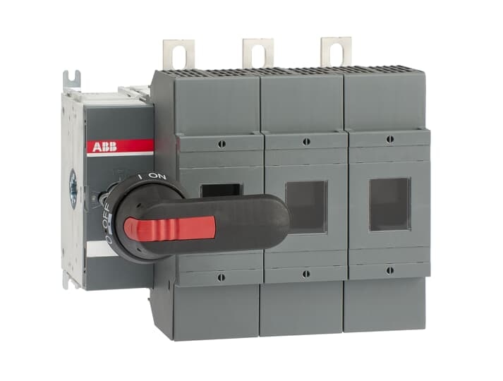 ABB OS400J03P Switch Fuses,Front Operated,3-pole,03 (Left Side),Class J,400 A,Handle and shaft included,