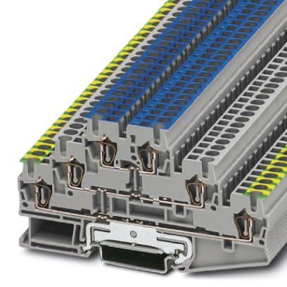 Phoenix Contact 3036084 Spring cage ground terminal block - ST 2,5-PE/L/N