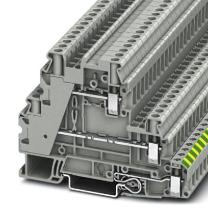 Phoenix Contact 3214360 Ground modular terminal block - UT 4-PE/L/L