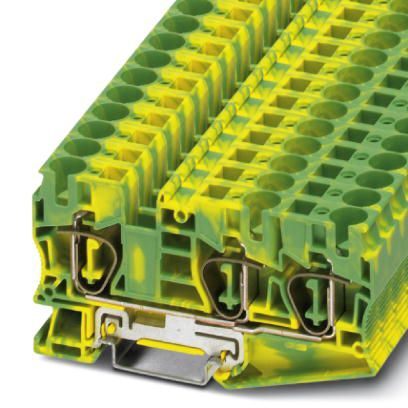 Phoenix Contact 3035302 Spring cage ground terminal block - ST 10-TWIN-PE