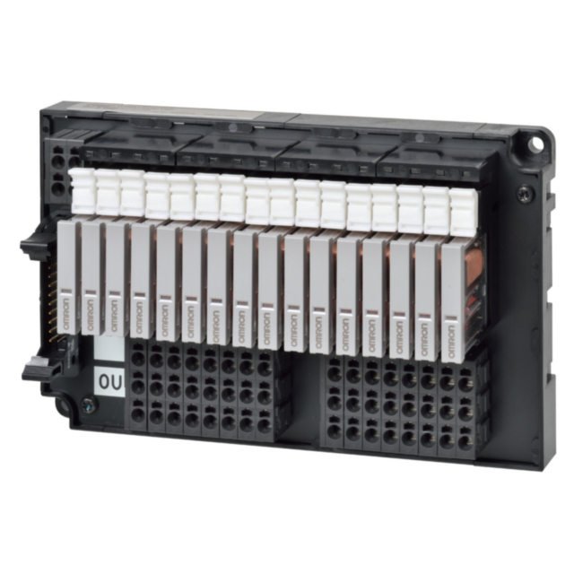Omron G70VSOC16P1 Relay terminal, PLC Output, 16 channels, PNP, Push-in terminals