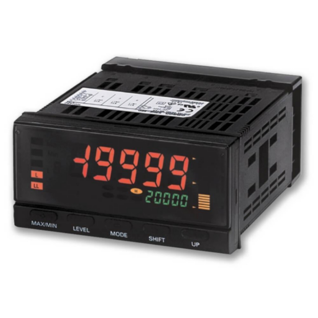 Omron K3HBVLC24VACVDC Digital panel meter, DIN1/8 (48(h) x 96(w)), 2 line display with dual color change for actual value, output and option slots,Load cell input (DC low voltage input), 0.00 to 19.999mV/0.000 to 19.999mV/100.00 to 199.99mV, 24 VAC/VDC supply