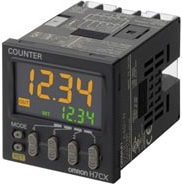 Omron H7CXR11D1NDC1224AC24 Tachometer, plug-in, 11-pin, DIN48 x 48 mm, IP66, 6 preset & 6 actual count digits, multifunction, SPST-NO 3A relay output, 12-24VDC/24 VAC supply, 12VDC aux supply