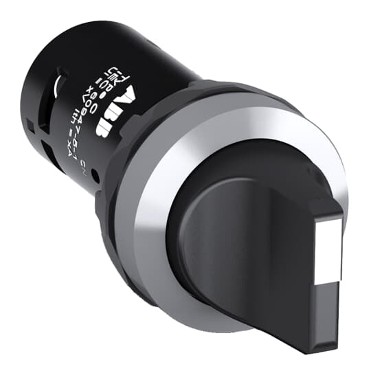ABB C2SS230B10 The C2SS2-30B-10 Selector Switch is: Compact - Selector Switch - 2-position - Maintained - Short handle - Black - Non-illuminated - Chrome Metal - 1NO - 1 NO - 0 NC - 24 ... 300, 300 VThis Selector Switch is part of ABB's compact range, the most efficient all-in-one solution available, reducing installation time and cost.The compact range has a high level of dust and water resistance.