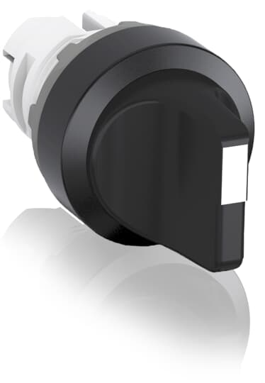 ABB M3SSC110B The M3SSC1-10B Selector Switch is: 3-position - Maintained/Momentary - Short handle - Black - Non-illuminated - Black Plastic - No contact blockThis Selector Switch is part of ABB's modular plastic range, the most versatile range with a high level of flexibility and market-leading electrical ratings. Engineered for total reliability, longer lifetime, and highest mechanical durability. Self-cleaning contacts ensure reliable operation without the need for maintenance, increasing uptime. A high degree of protection guarantees reliability in extreme environments. The innovative design simplifies the entire process, from selection to easy and quick, tool-free installation. The perfect solution for every application.