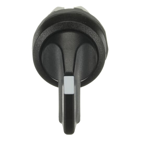 ABB M3SS410B The M3SS4-10B Selector Switch is: 3-position - Maintained - Long handle - Black - Non-illuminated - Black Plastic - No contact blockThis Selector Switch is part of ABB's modular plastic range, the most versatile range with a high level of flexibility and market-leading electrical ratings. Engineered for total reliability, longer lifetime, and highest mechanical durability. Self-cleaning contacts ensure reliable operation without the need for maintenance, increasing uptime. A high degree of protection guarantees reliability in extreme environments. The innovative design simplifies the entire process, from selection to easy and quick, tool-free installation. The perfect solution for every application.