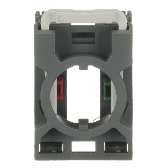 ABB MCBH11 The MCBH-11 Contact Block is: Maintained - Non-illuminated - Single contact block - Front mounting - silver (Ag) - 1 NO - 1NC - 690 VThis Contact Block is part of ABB's modular plastic range, the most versatile range with a high level of flexibility and market-leading electrical ratings. Engineered for total reliability, longer lifetime, and highest mechanical durability. Self-cleaning contacts ensure reliable operation without the need for maintenance, increasing uptime. A high degree of protection guarantees reliability in extreme environments. The innovative design simplifies the entire process, from selection to easy and quick, tool-free installation. The perfect solution for every application.